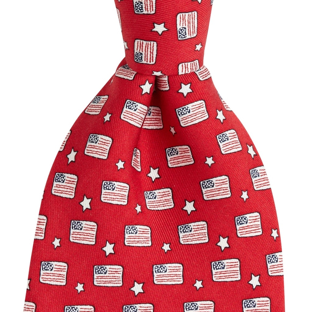 Vineyard Vines Flags and Stars Tie